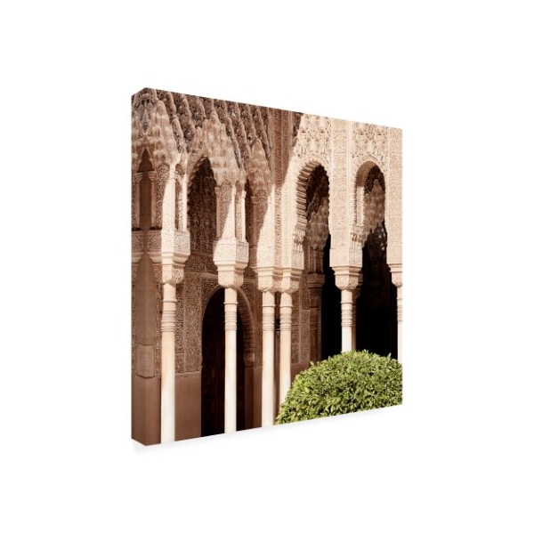 Philippe Hugonnard 'Made In Spain 3 Arabic Arches In Alhambra' Canvas Art,35x35